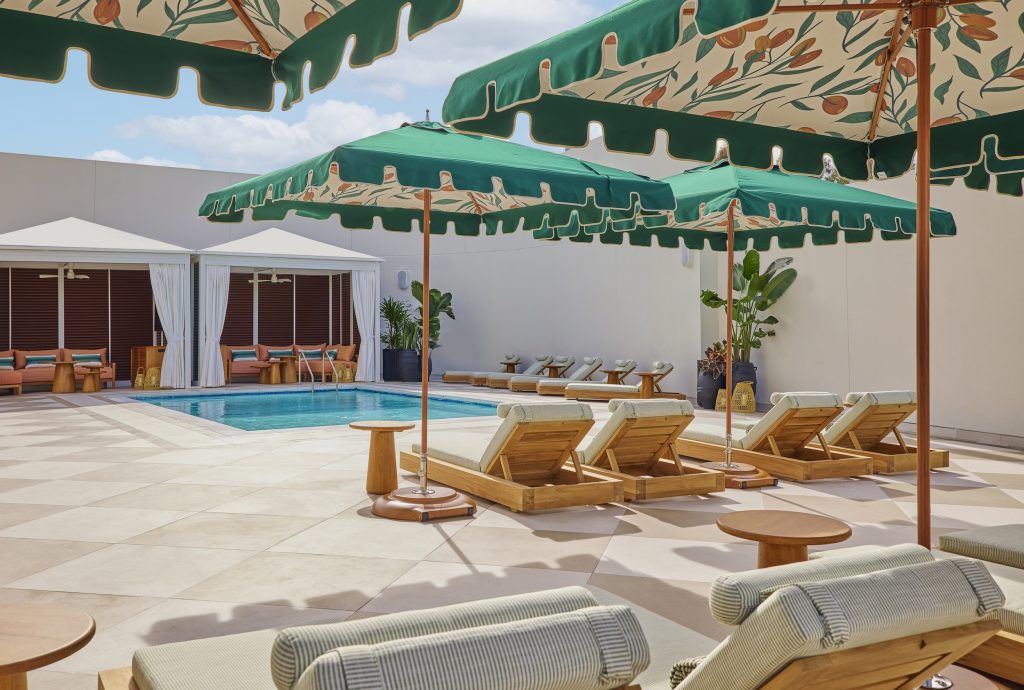 Unwind in a private cabana on the pool deck