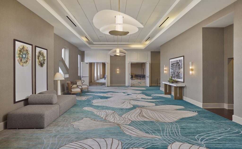 The Delfina Ballroom foyer